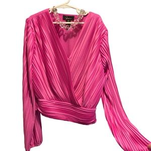 Fuschia dressy top, XS